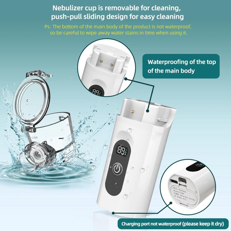 Portable Handheld Air Humidifier, 1 Box Rechargeable Electric Air Humidifier with Automatic Cleaning Function, Personal Care Appliances for Adults & Kids