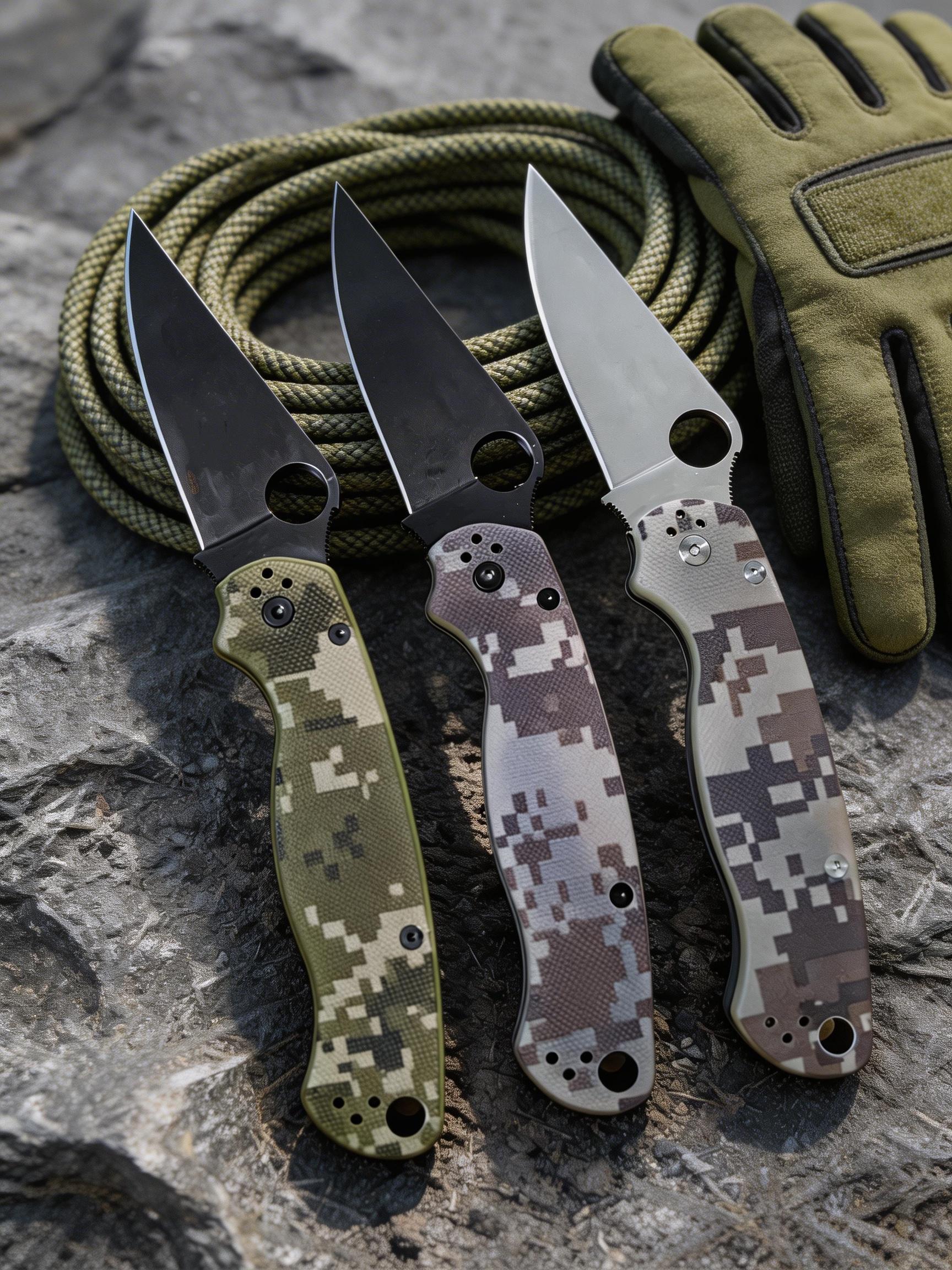Outdoor Bearing Folding Knife D2 Steel Blade G10 Handle Outdoor  Knife, Camping/Hunting Portable Pocket Knives, Perfect Gifts