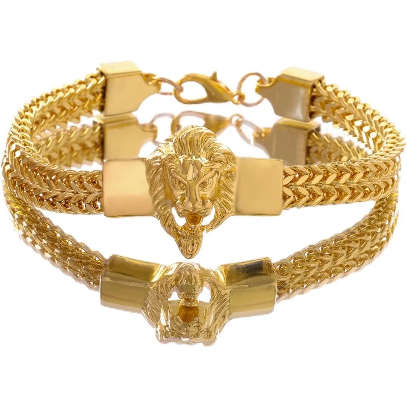 Men's Party Knight  , Father's Day , Fashion Stainless Steel Chain Bracelet Lion  Bracelet