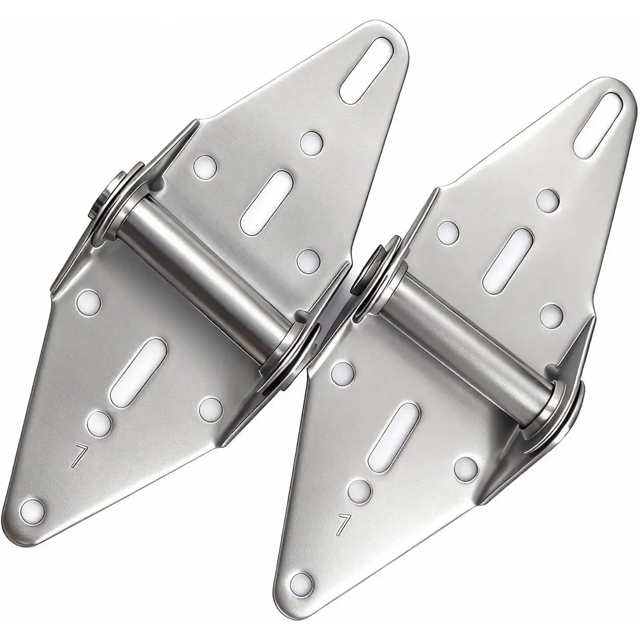 #1 Garage Door Hinges (2 Pack) - 14 Gauge Galvanized Steel  - Residential & Commercial Hardware for Quiet , Compatible with  Sectional Garage Doors
