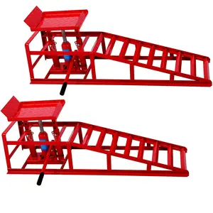 ARCH Auto Car Truck Service Ramps Lifts, 5 Ton Capacity Hydraulic Garage Car Lift Ramps, Black Automotive Hydraulic Lift Repair Frame Lift, 2 Pack Red Portable Vehicle Ramp for Home Garage Workshop, Home Furniture and Household Product Search Terms