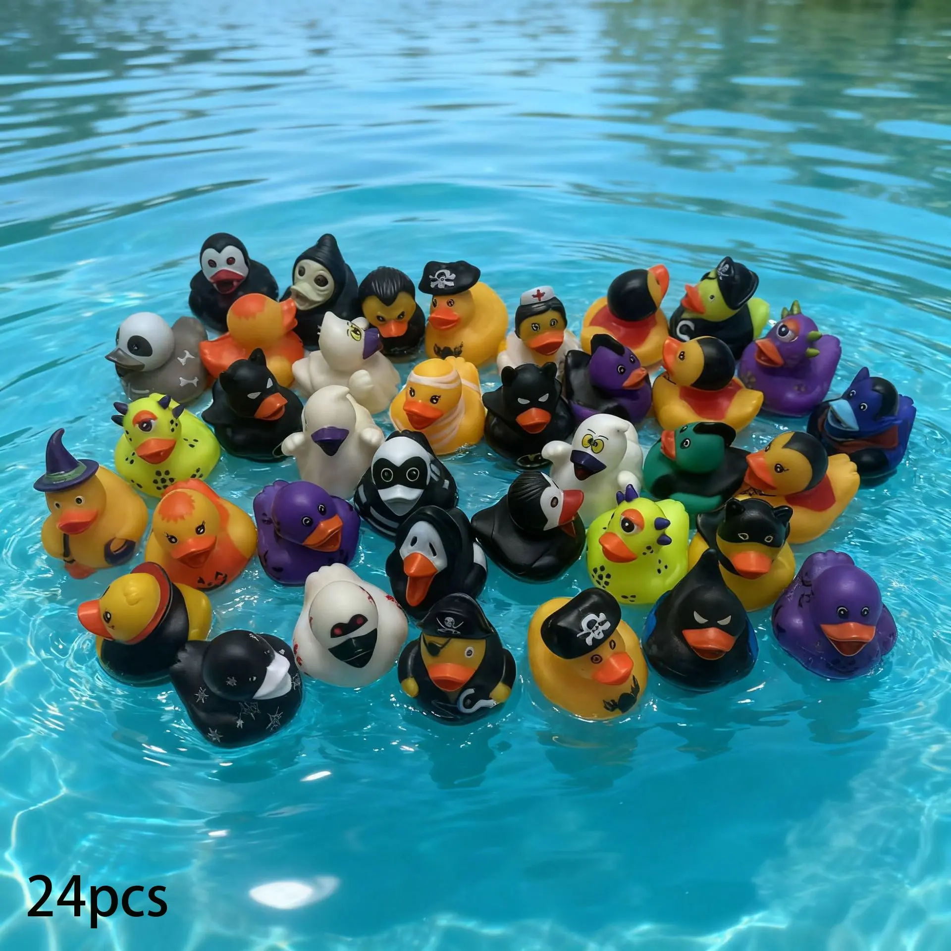 24 Halloween Rubber Ducks, Party Favors, Gift Bag Fillers, Birthday Gifts, Classroom Prizes, Halloween Decorations, Kids' Party Supplies