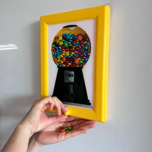 Wall Mounted Candy Dispenser, Photo Frame Design, Hanging Candy Box, Convenient Candy Dispenser, Pet Snacks, Christmas Decorations, Gifts