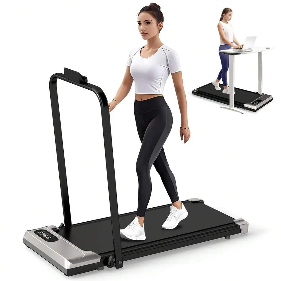 Walking Pad 3 In 1 Under Desk Treadmill, 2.5HP Low Noise Walking Pad Running Jogging Machine With Remote Control For Home Office, Lightweight Portable Desk Treadmill,300 LBS Capacity