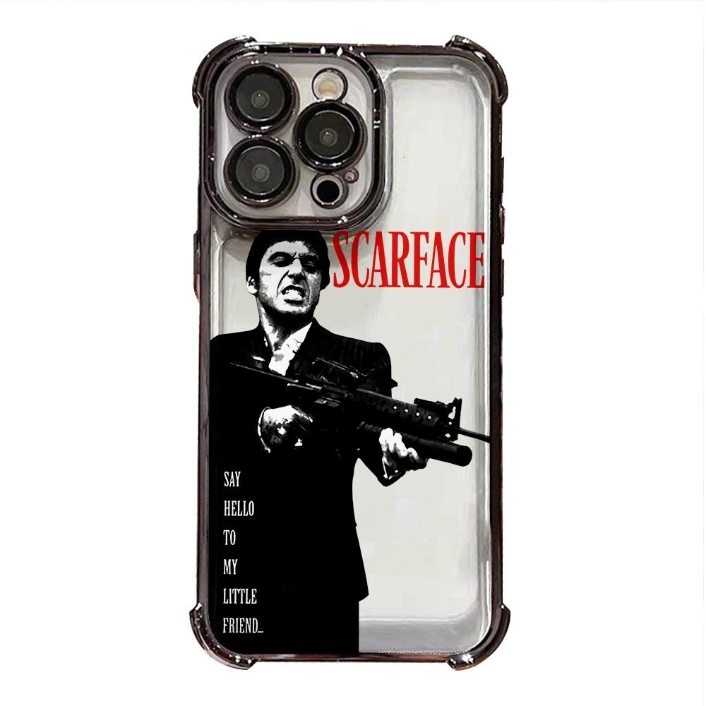 Scarface Tony M-Montana Transparent Phone Cases For iPhone 17 16 15 14 13 12 11 Promax Pro Air Plus The World Is Yours Shockproof Cover Casing Protection Best Gifts For Valentine Christmas Birthday Halloween