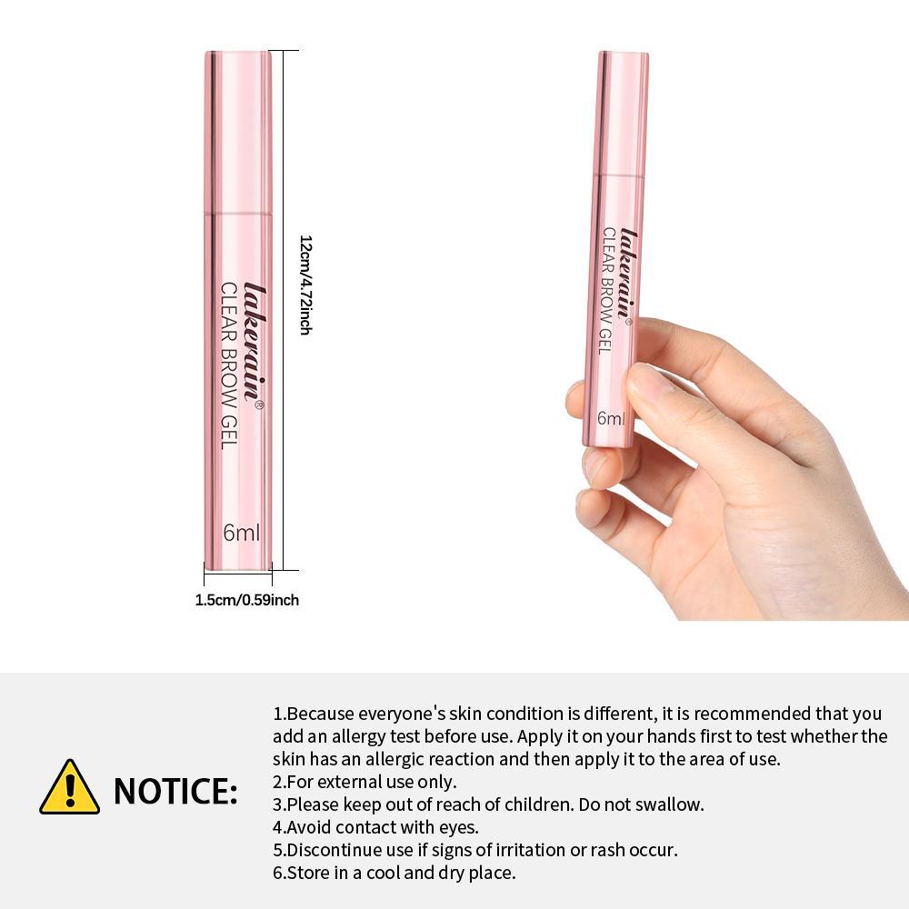 Clear Brow Gel, 3 Counts/set Long Lasting Eyebrow Gel, Brow Styling Gel, Waterproof & Trans-proof, Flexible Hold, Non-sticky, Eyebrow Makeup Tool for Women, Cosmetic, Eyebrow Shaper Set