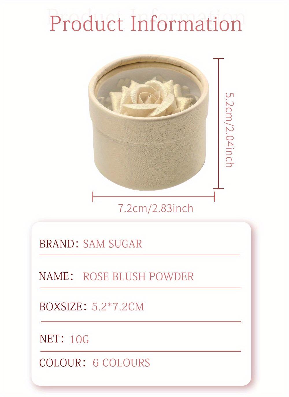 3D Three-dimensional Rose Highlight Powder Blusher High Gloss Glitter Improves The Look Nude Makeup Easy to Color Highlight Powder Face Contour Makeup Festival Party Music Festival Basic Makeup Valentine's Day Gift