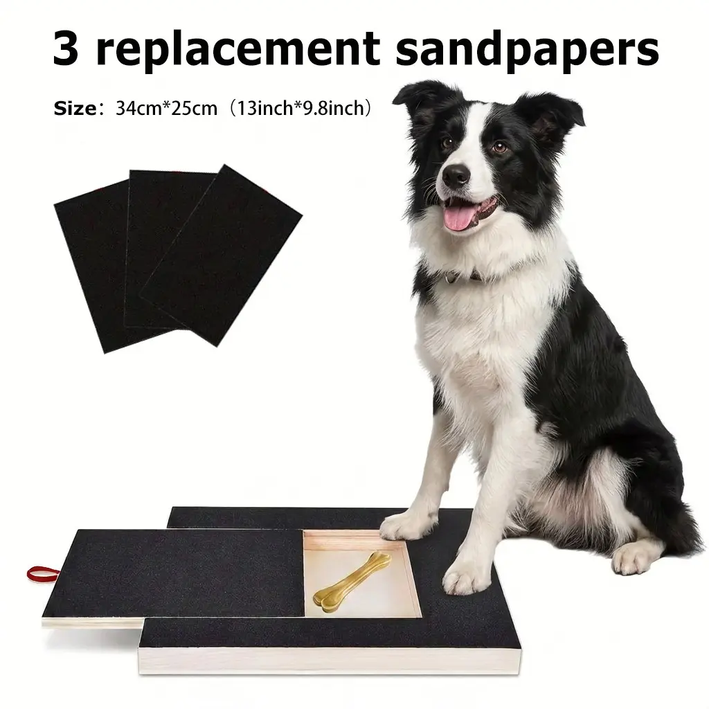 4pcs Dog Nail Grinder Set with Snack Box, Non-Slip Base, Safe for All Breeds, Pet Grooming Tool, Anxiety Relief, Training System