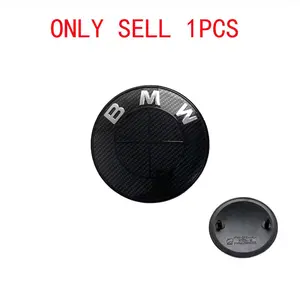 Bmw Car Emblem Set 7pcs, Carbon Fiber Texture, Compatible with Bmw Models E30 E36 E39 E46 E60 E90 G20 G30 X1 X3 X5 M, 74mm 82mm 45mm 56mm 68mm Car Front Trunk Emblem Logo 3D Rear Tail Auto Badge Accessories