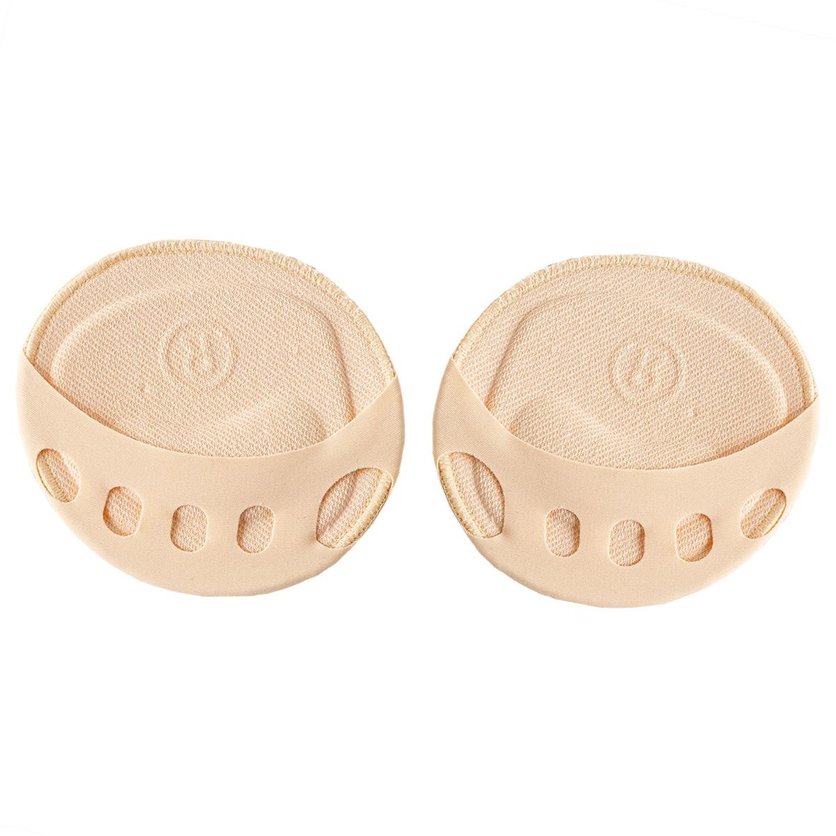 Five-finger suspenders, women's half-foot boat socks cover, thin pure cotton bottom front pad, invisible split-toe high heels, sweat-absorbing and non-slip.