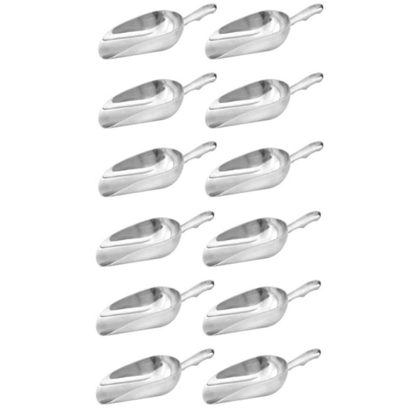 Trenton 12 x Scoop with Round Bottom 340ml / 12oz Aluminium Ice / Ingredients / Serving