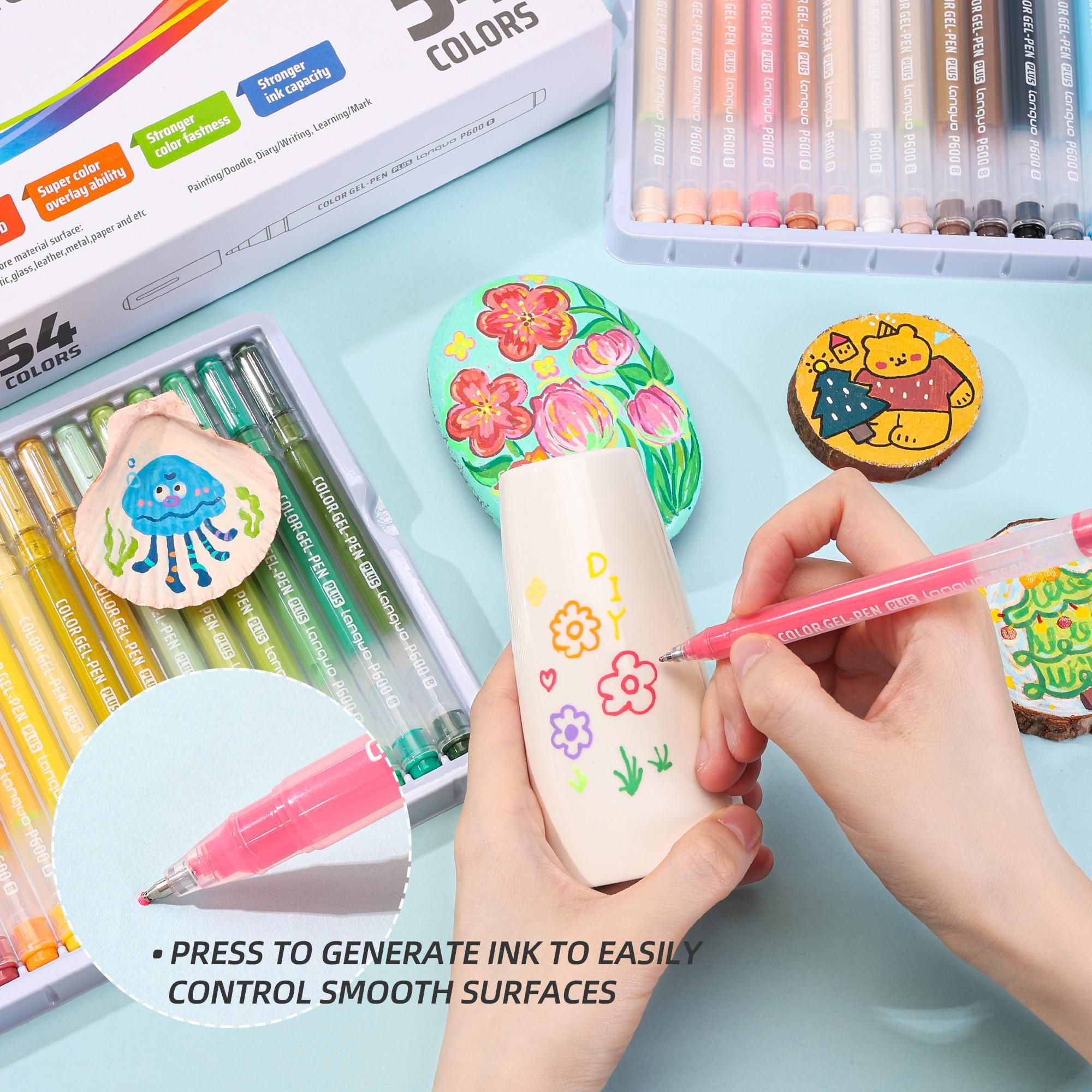 3D Acrylic Gel Pen Set, 1 Box Quick-drying 1.0mm Acrylic Gel Pen, Graffiti Painting Set, Can Take Notes, Mark, Greeting Cards, Fill in Colors, Outline, Acrylic Markers