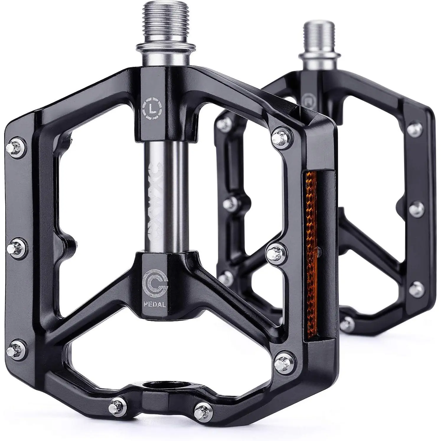 Road/MTB  Pedals -  Alloy  Pedals - Mountain  Pedal with Removable Anti-Skid Nails