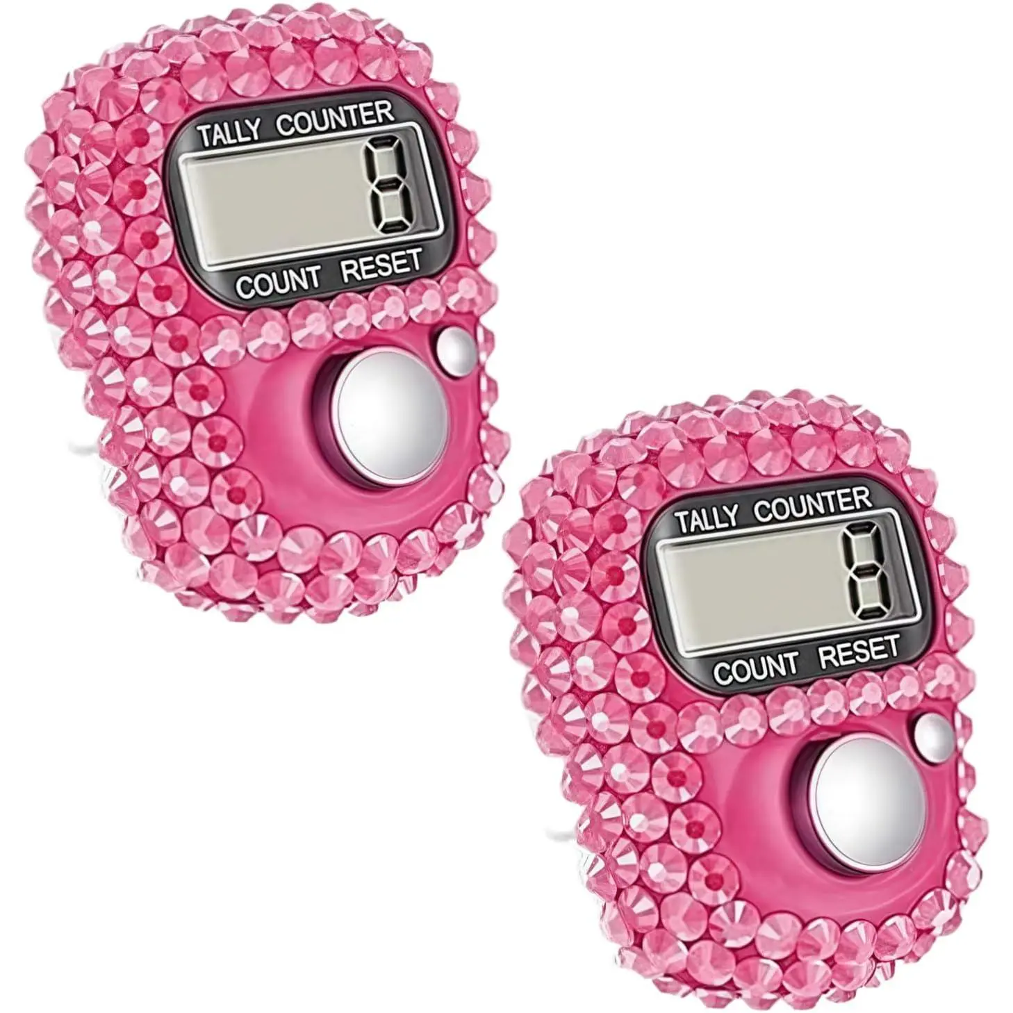 2 count   Finger Tally Counter Clicker Counter,Convenient Portable Digital Display Tally Counter, Digital Tally Counter with LCD Display, Portable Hand Counter for , Golf, Counting