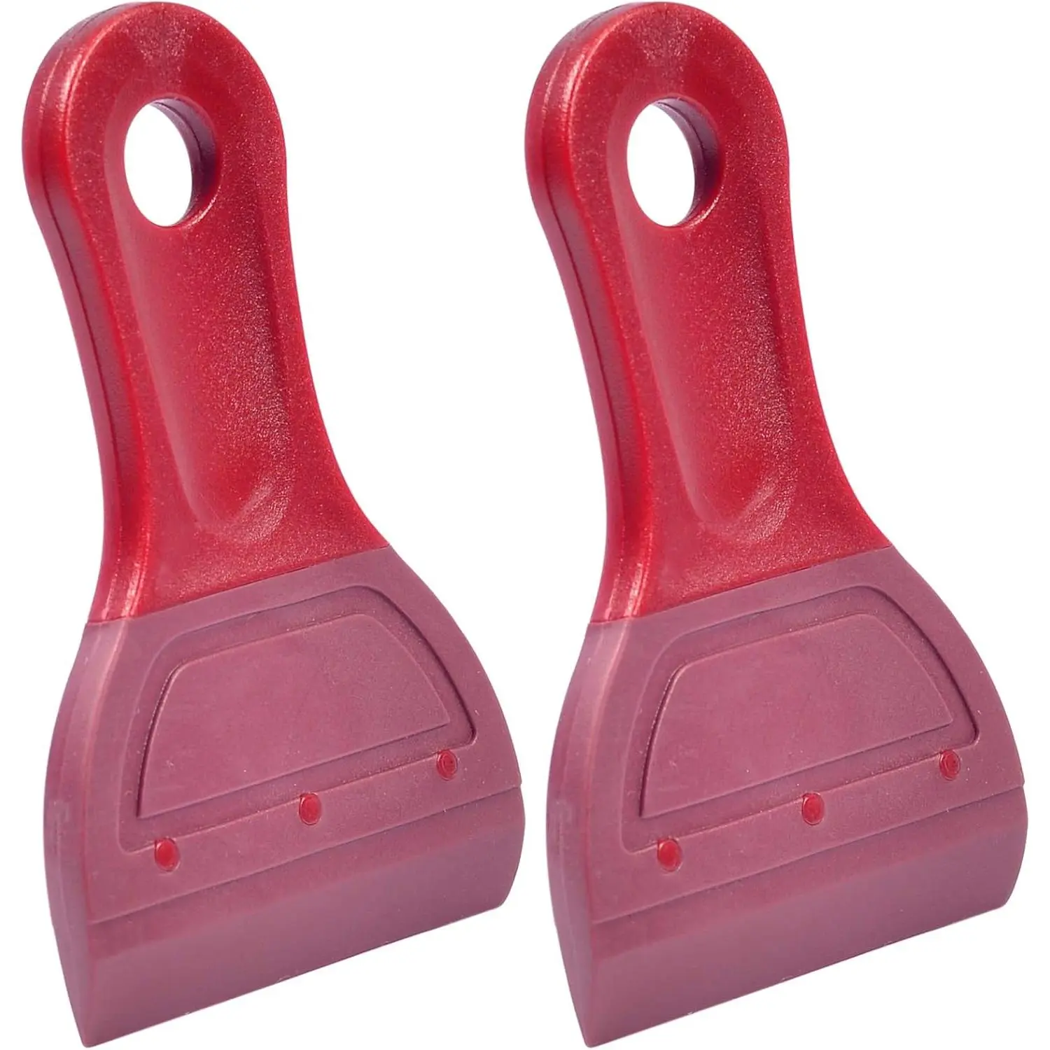 2.3 Inch Mini Squeegee Soft Rubber Blade Big Version Pack of 2, for Screen Printing Chalk Paste Ink Self-Adhesive Vinyl Desktop Screen Cleaning