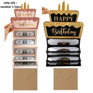 and Foldable Cash Card with Envelope, Birthday Party Surprise Cash, Anniversary Decoration, Birthday Celebration Decor