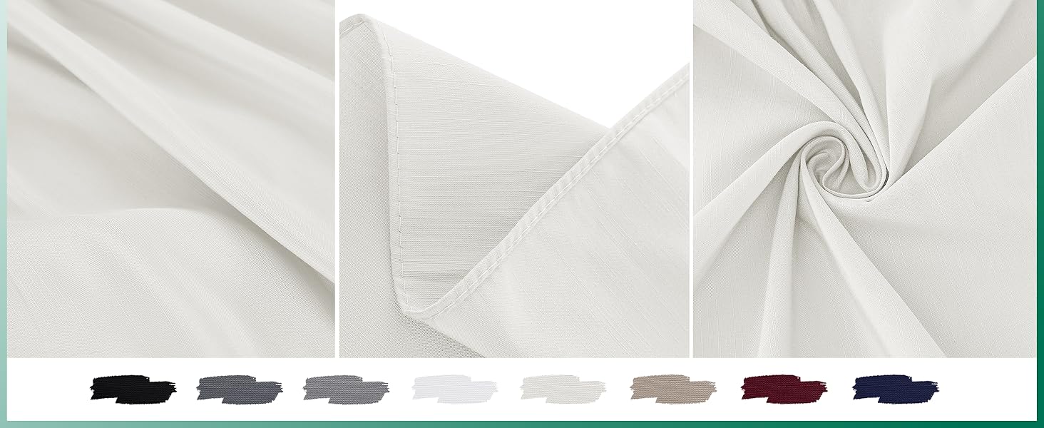 Wrap Around Bed Skirts with Split Corners for Queen Beds 15" Drop, Ivory Elastic Dust Ruffles Wrinkle Resistant Luxurious Machine Washable