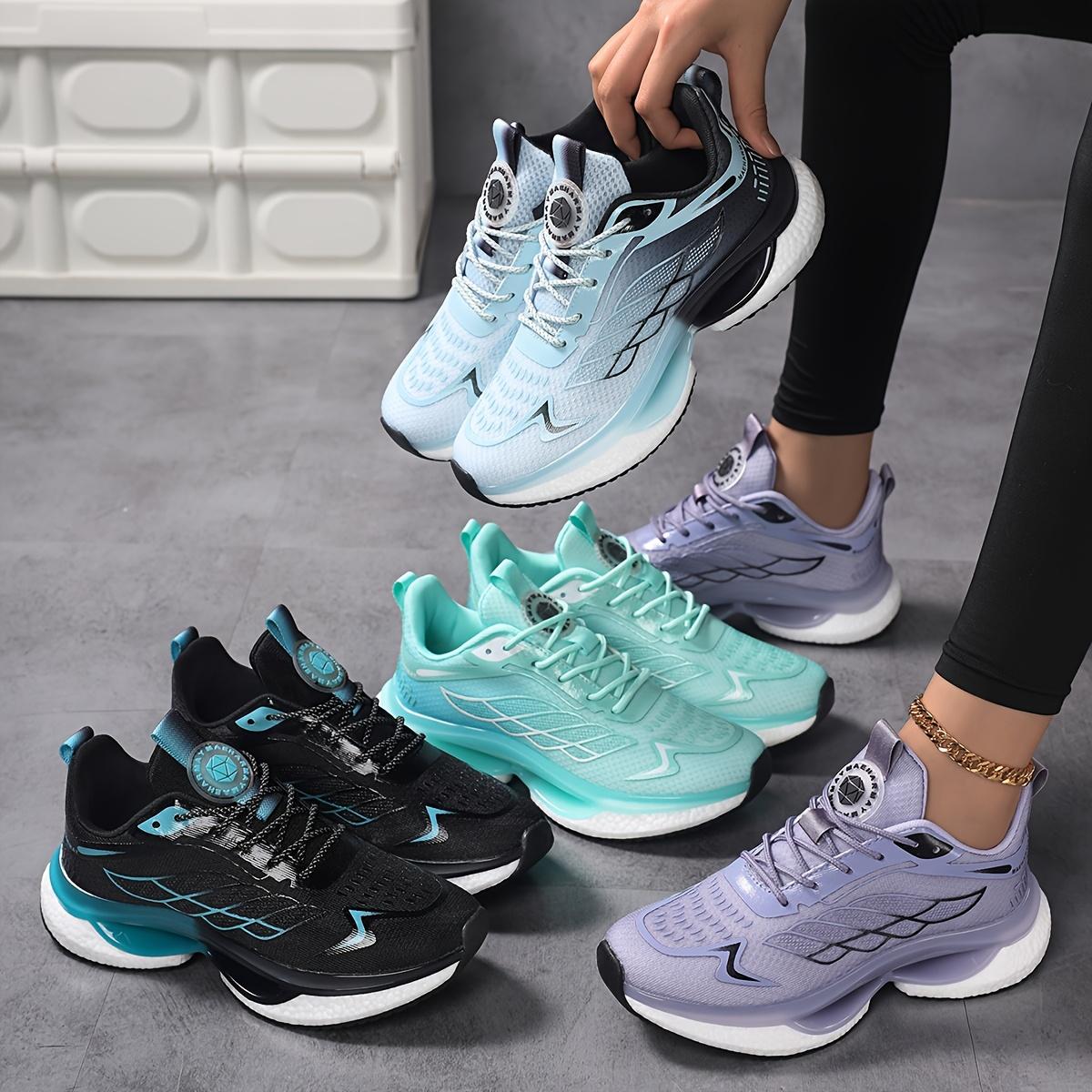 Women's Large Size 6-12 Athletic Casual Shoes - Lightweight, breathable mesh running shoes with shock absorption, non-slip sole, lace-up closure, Low-top design for all seasons SpringStatements