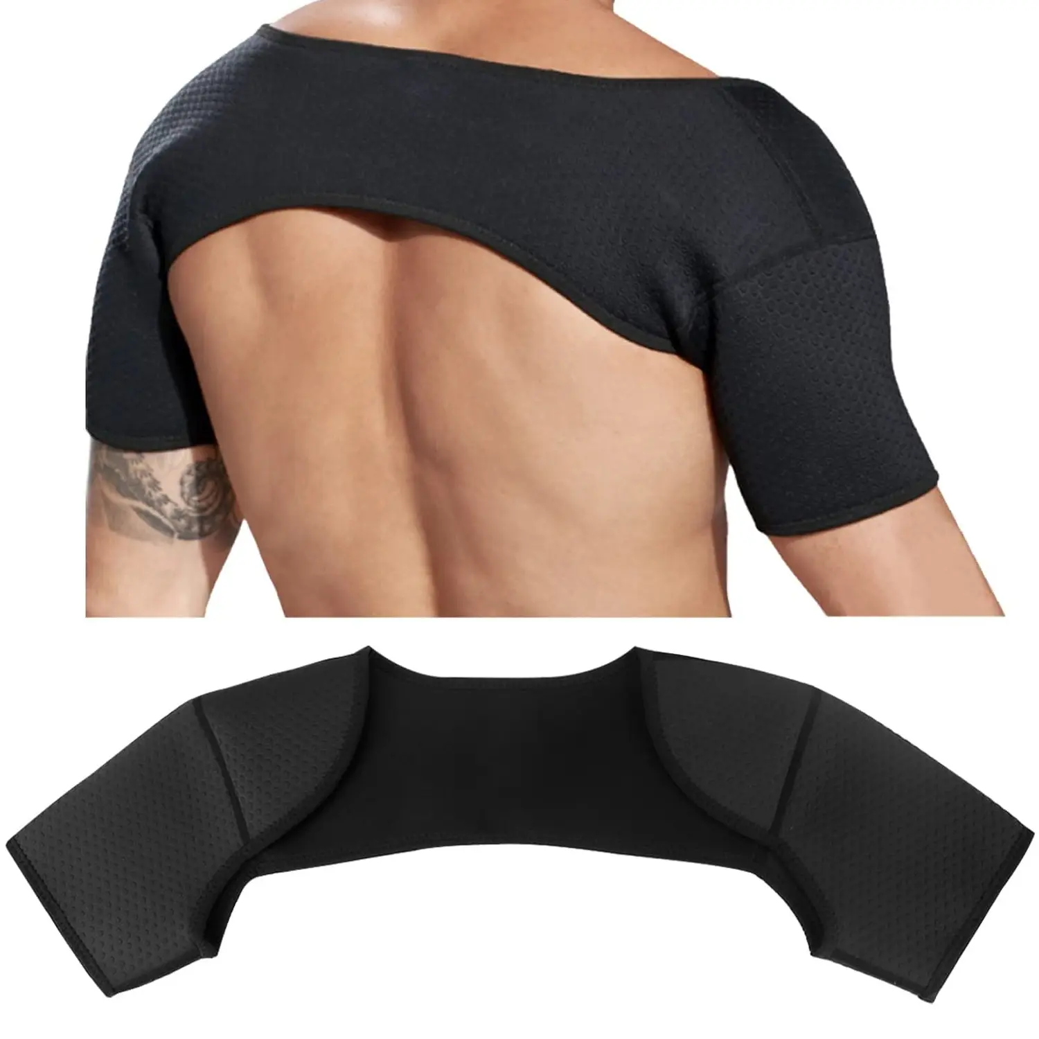 Double Shoulder Brace, Breathable Sports Protective Gear, Chronic Tendinitis Pain Relief, Shoulder Strap Brace for Sleeping, Outdoor Lifting