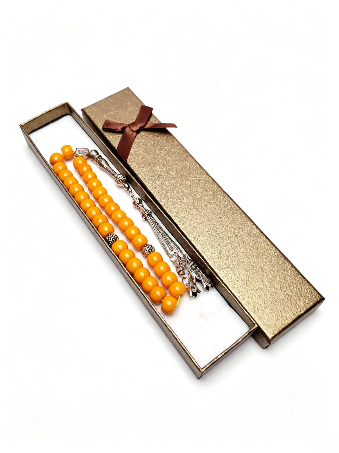 1 set of handmade cake beads, Tabiha prayer beads, Zanzhu bracelets, Beaded Bracelet paired with exquisite gift boxes, gifts for Muslim men and women during Islamic worship and Ramadan Eid al Fitr