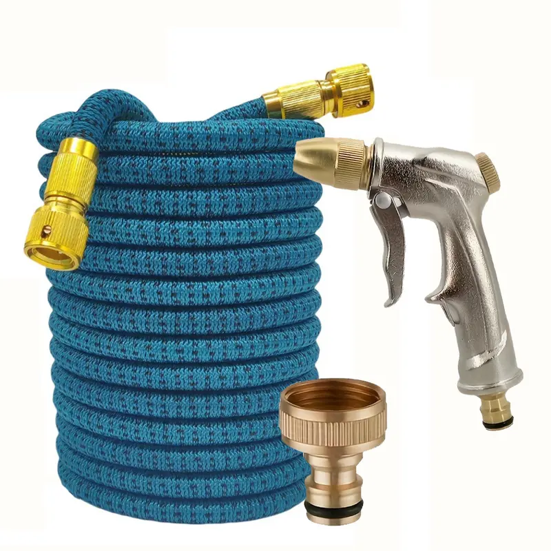 3X Expandable Magic Garden Watering Hose With Brass Fittings Heavy Duty Garden Spray Nozzle