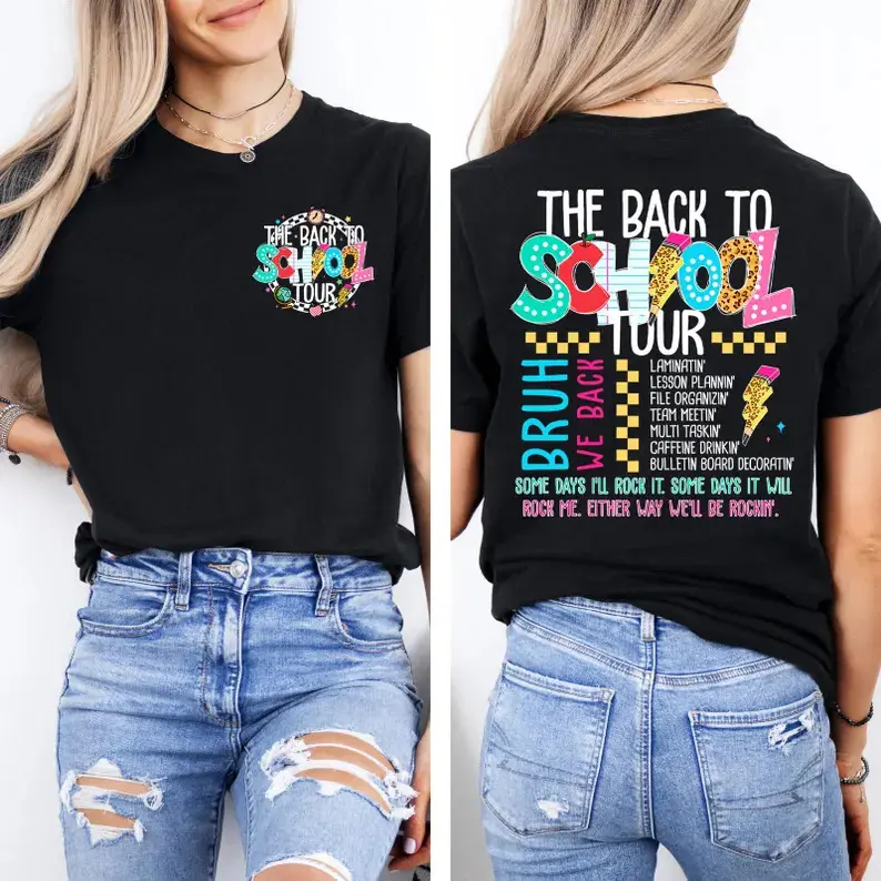 The Back To School Tour Shirt, ABCD Teacher Shirt, Teacher Tour Tee, Back To School Tour Tee, First Day Of School, First Day Of School T-shirt