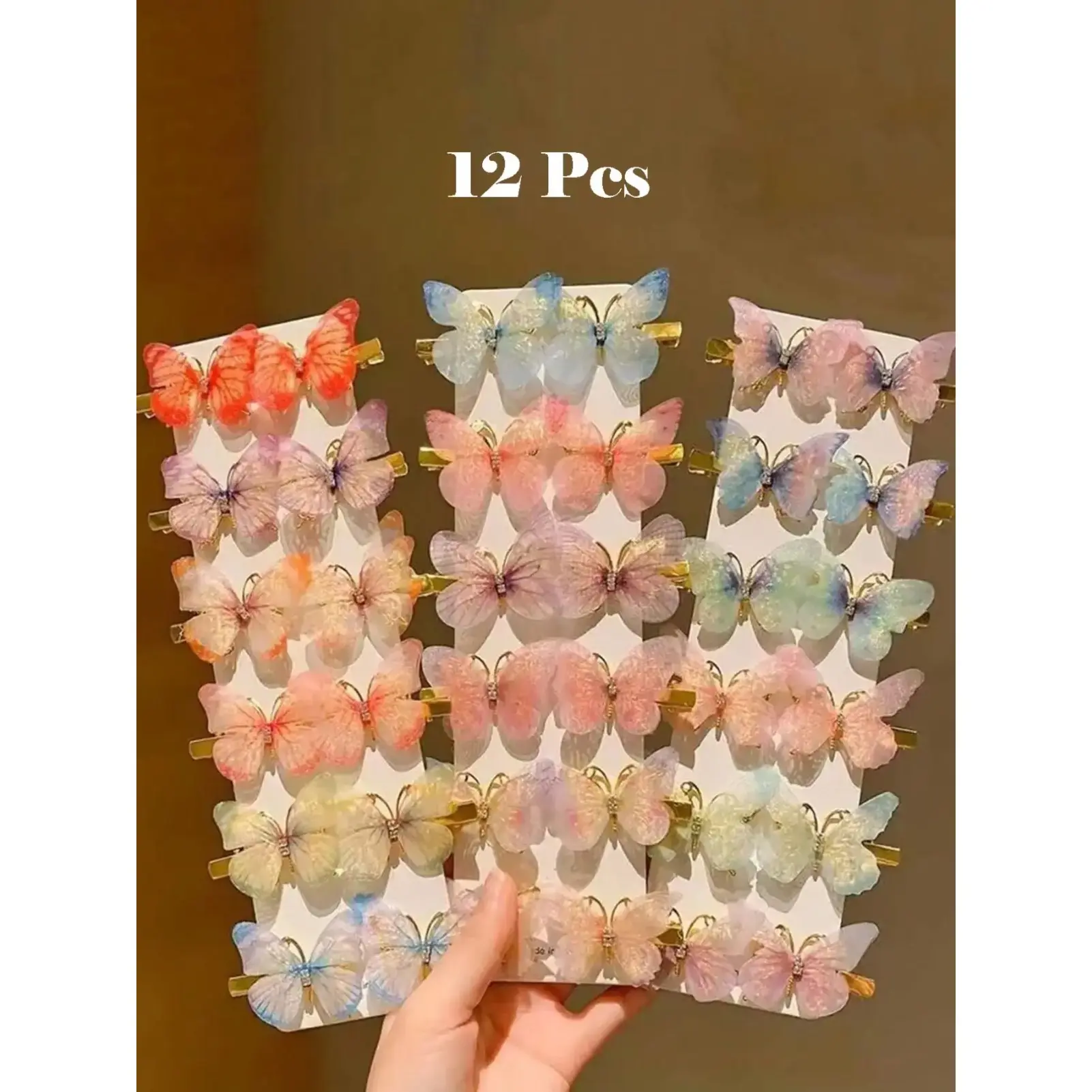 Random Color Butterfly Hair Clips – Cute Elegant All-Match Hair Accessories for Women & Girls, Fashion Daily Wear Hair Decor with Dragonfly-Inspired Design
