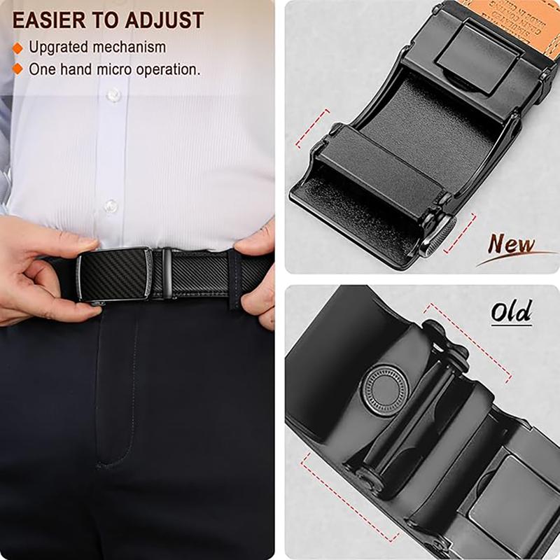 New Men's Leather Belt, Second-Layer Cowhide, Genuine Leather, Men's Automatic Buckle Belt, Simple Adjustable Cowhide Belt New Men's Leather Belt, Second-Layer Cowhide, Genuine Leather, Men's Automatic Buckle Belt, Simple Adjustable Cowhide Belt