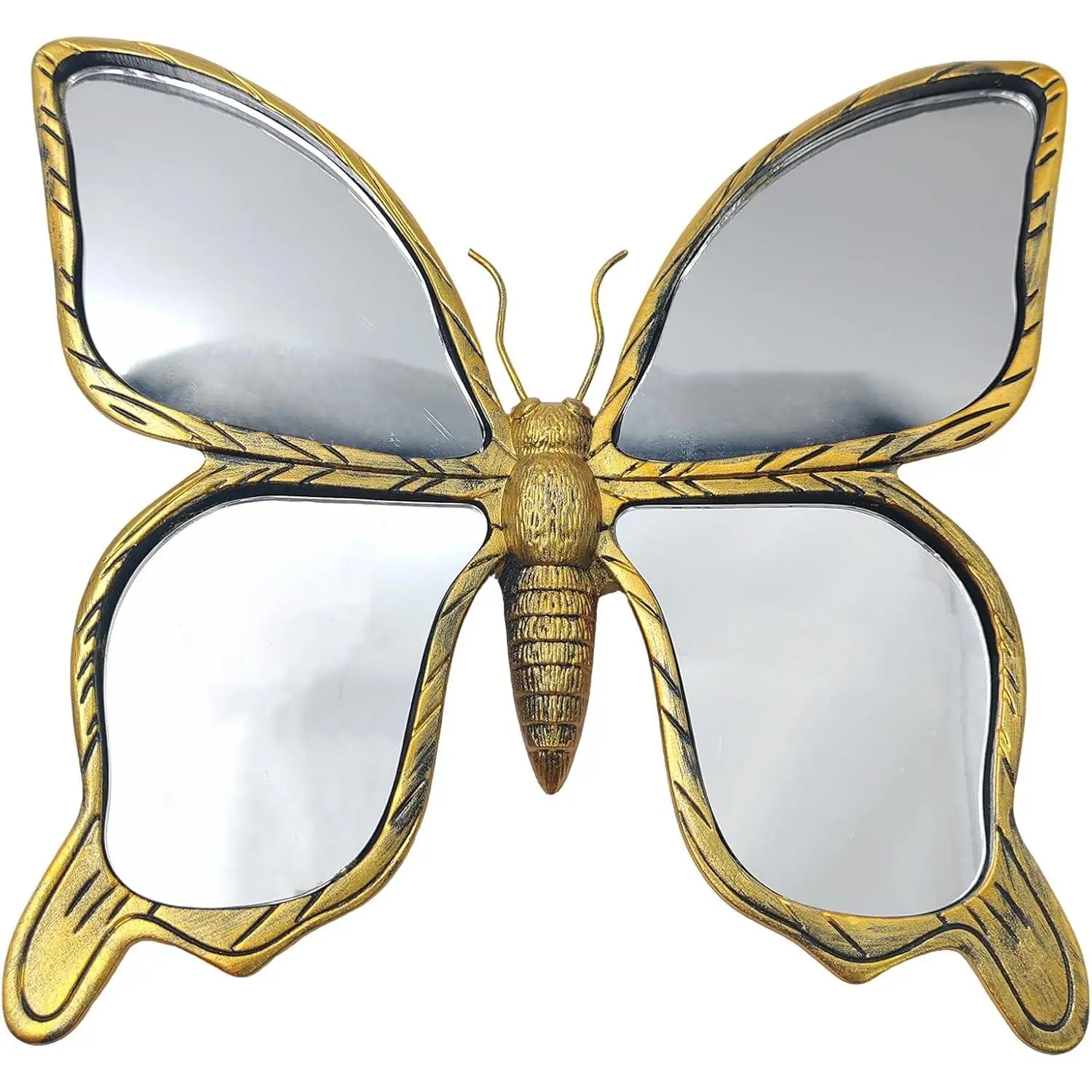 Butterfly Wall Decor,  Themed Wall Mirror, Creative  Decoration for Bedroom Tabletop Balcony Corridor, Ideal  (1, Butterfly)