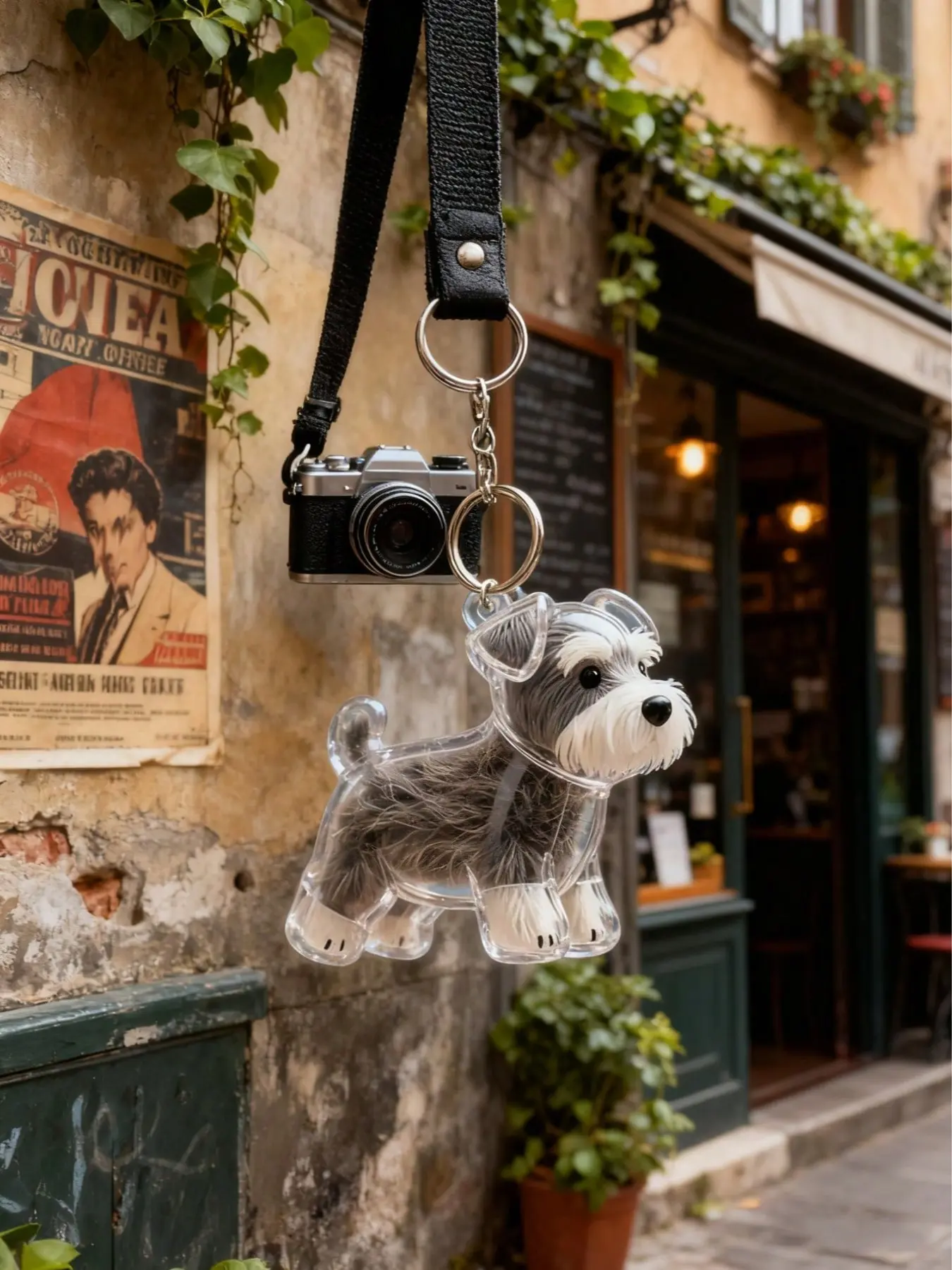 Pet Hair Collection Keychain, Transparent Dog Fur Storage Pendant, Hidden Hair Collector, Unisex Gift, Christmas & Halloween