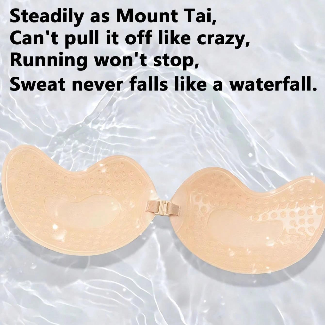 Sticky Bra Backless Adhesive Strapless Invisible Push Up Bra, Seamless Self Adhesive Silicone Lingerie for Women, Reusable Nipple Cover Accessories