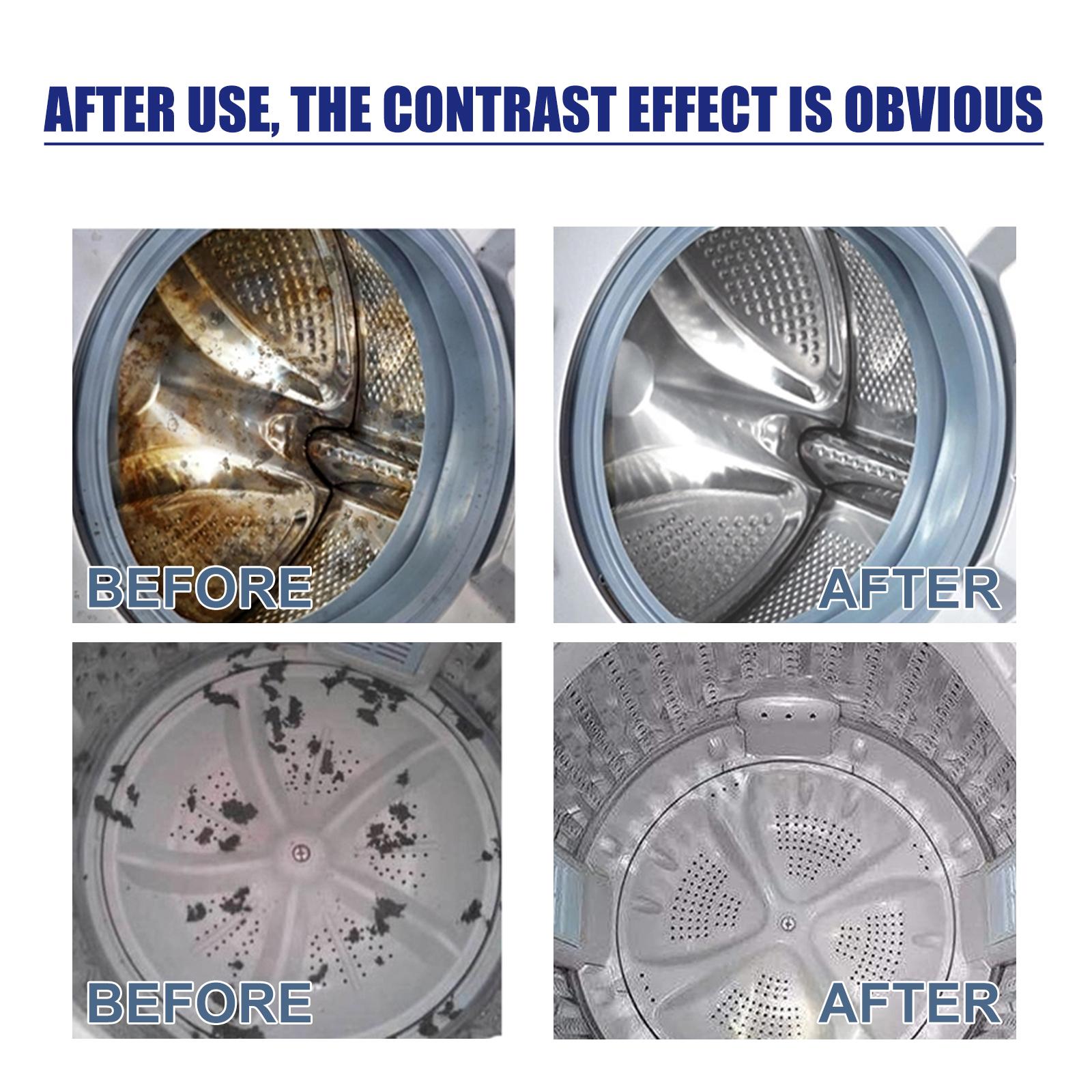 Washing machine cleaning tablets for drum-type washing machines, removes odors and dirt, deodorizes and cleans