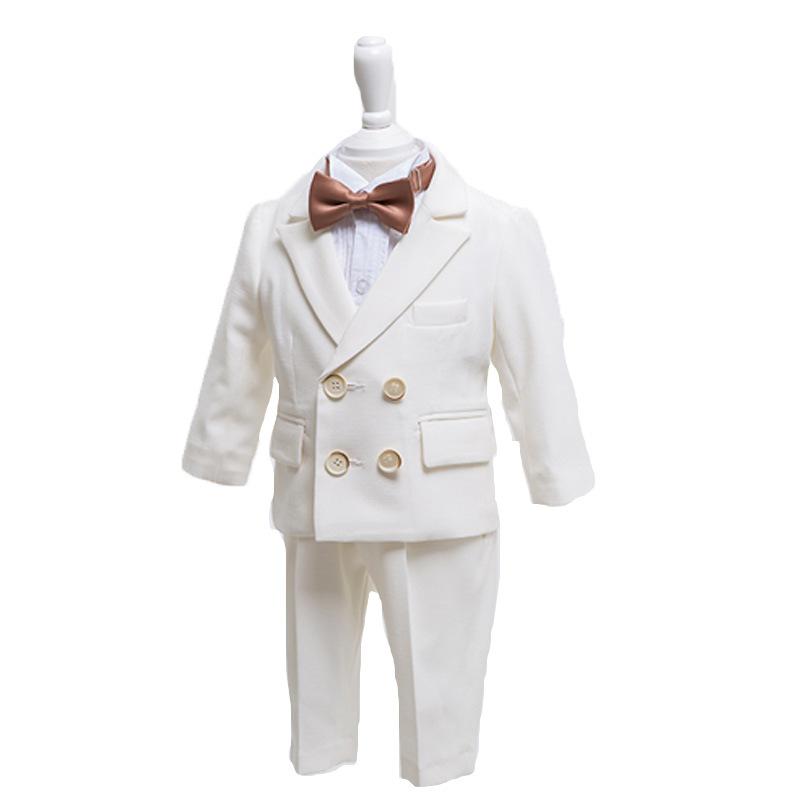 Children's Suit, White Boy Casual Handsome Little Comfortable Birthday Suit