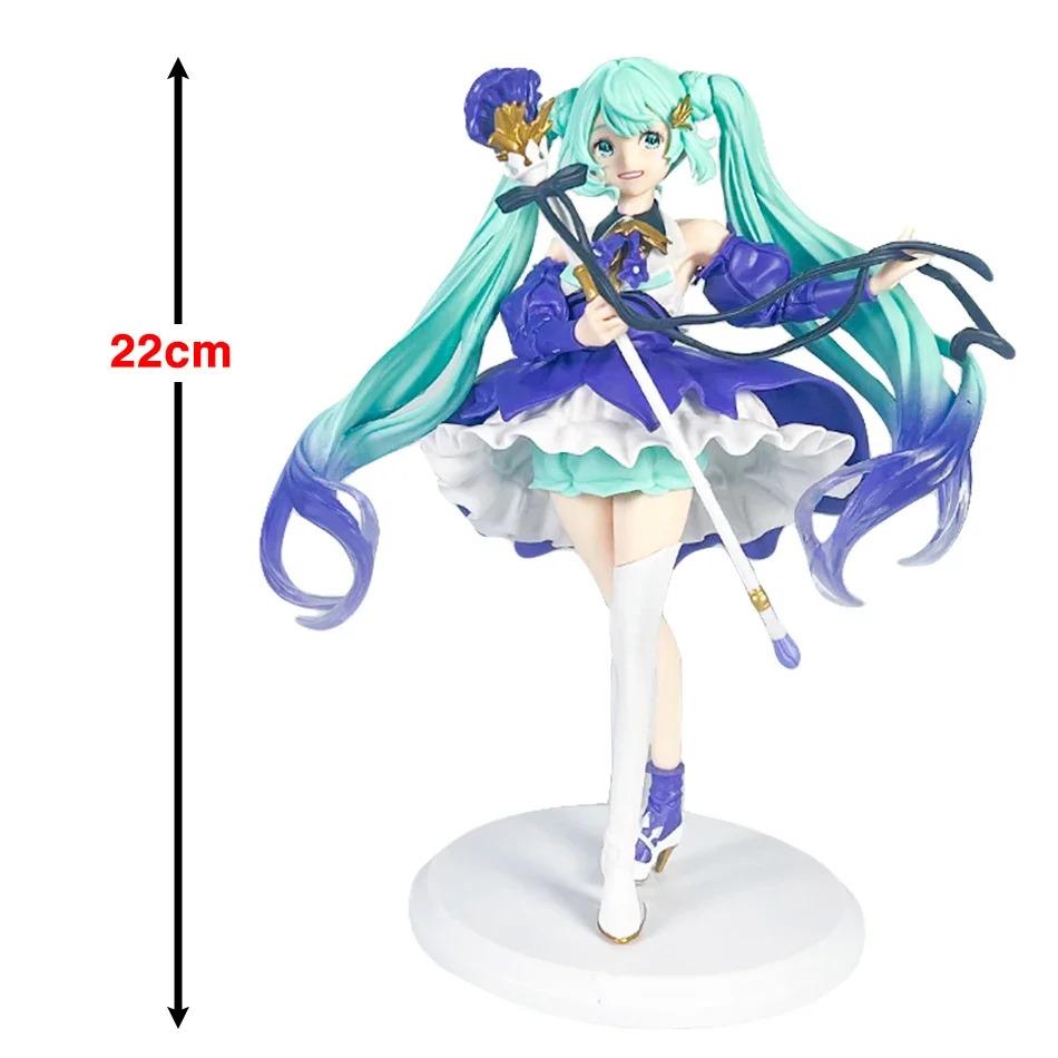 Explosions Anime Hatsune Miku 22CM Doll Bauhinia Series PVC Model Collection Desktop Ornaments Children's Adult Toy Gifts