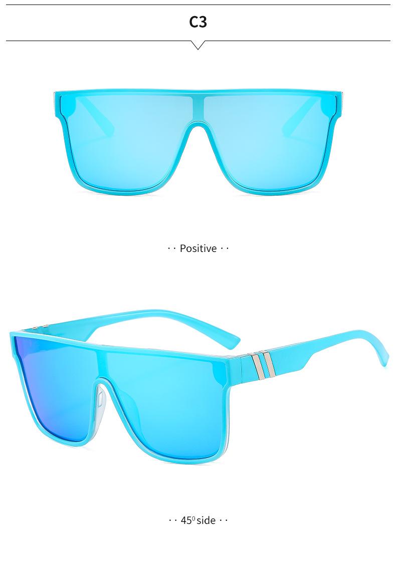 Sunglasses for men and women, true film one-piece sunglasses, outdoor cycling and fishing sunglasses, UV protection