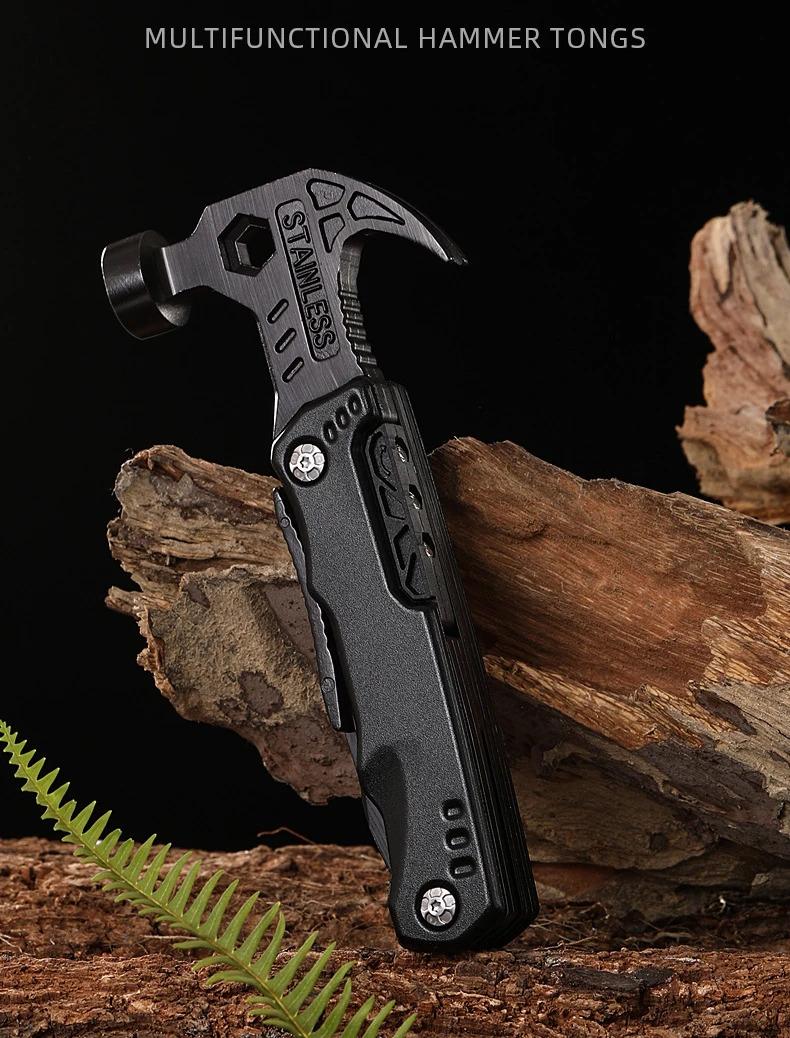 Volixor Outdoor Multi-functional Claw Hammer Vehicle Safety Folding Hammer Broken Window Escape Hammer Woodworking Hammer Camping Tool Volixor Outdoor Multi-functional Claw Hammer Vehicle Safety Folding Hammer Broken Window Escape Hammer Woodworking Hammer Camping Tool