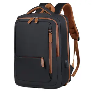 casual solid color zipper backpack Laptop Backpack Shockproof Backpack with Top Handles for School, Daily Commuting Airline Approved Personal Item Bag For Weekender Gym Hiking