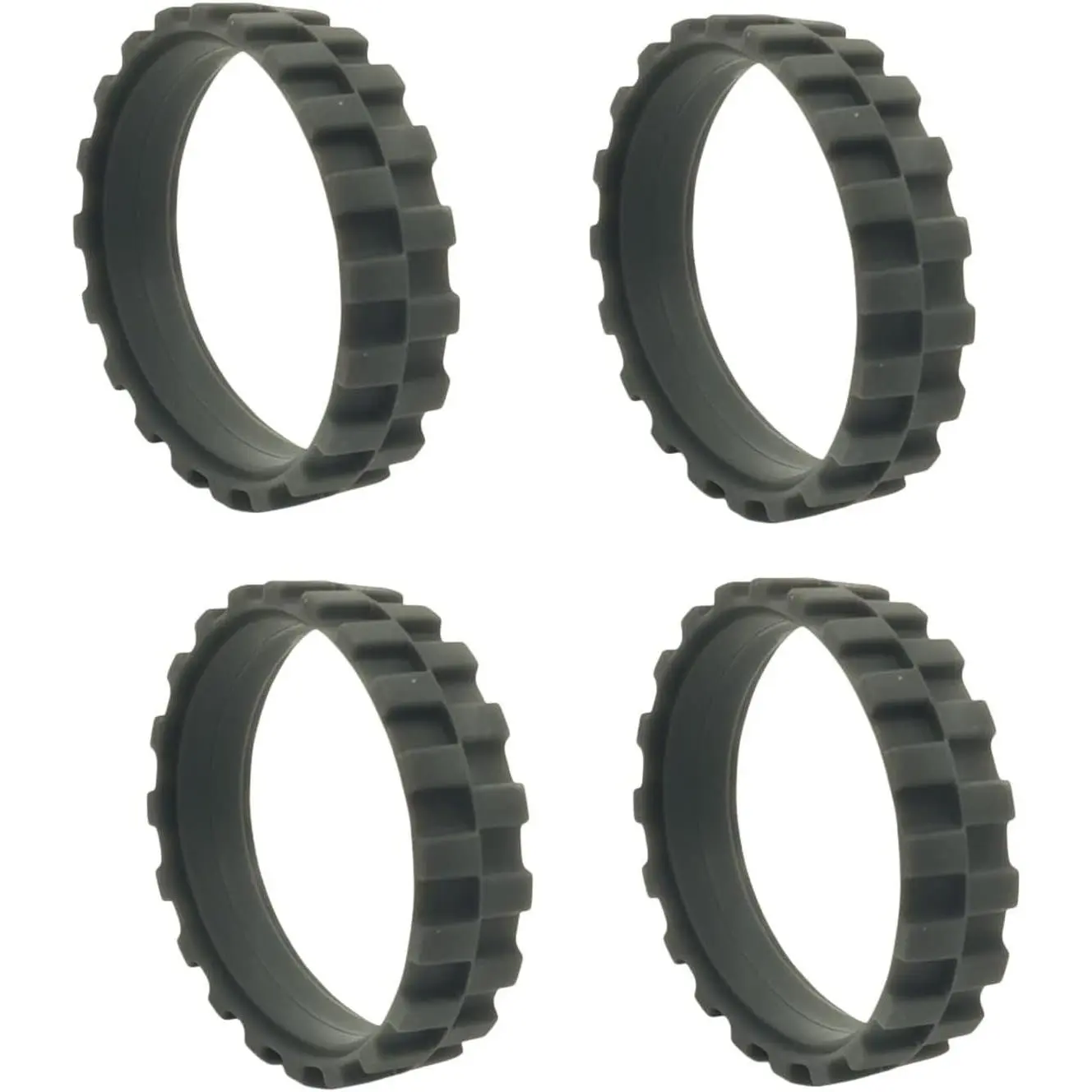 Replacement Wheel Tires Compatible with iRobot RoombaS9,S9+,j7, 500,600,700,800,900, e and i Series Models, Anti-slip Wheel Tires Replacement, Great Adhesion and Easy Assembly, 4 Pack