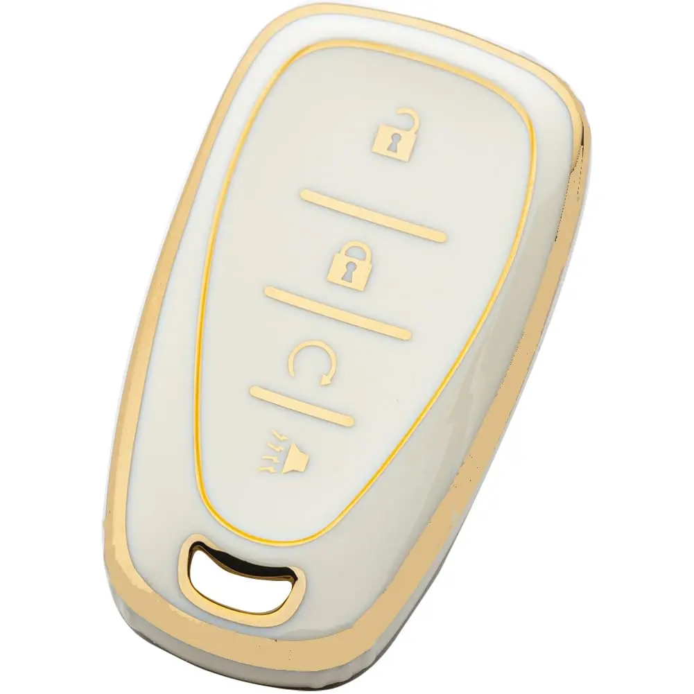 4 Button Gold and White