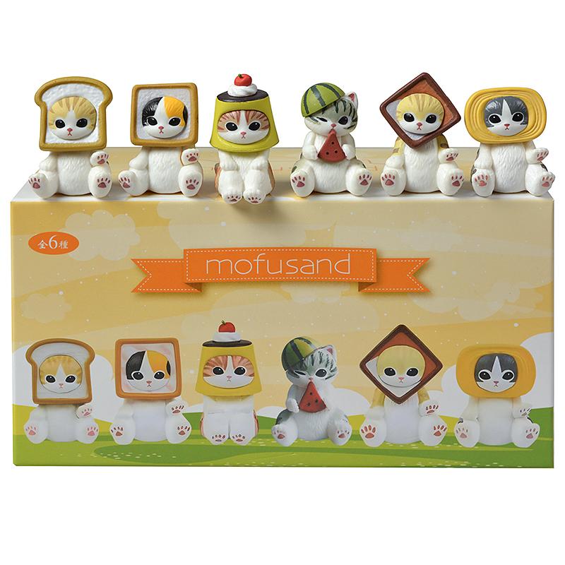 Mofusand Shark Cat Blind Box Fruit Animal Cute Mini Figures Anime Ornaments Dolls Fans Kid's Toy Model Christmas Birthday Gifts