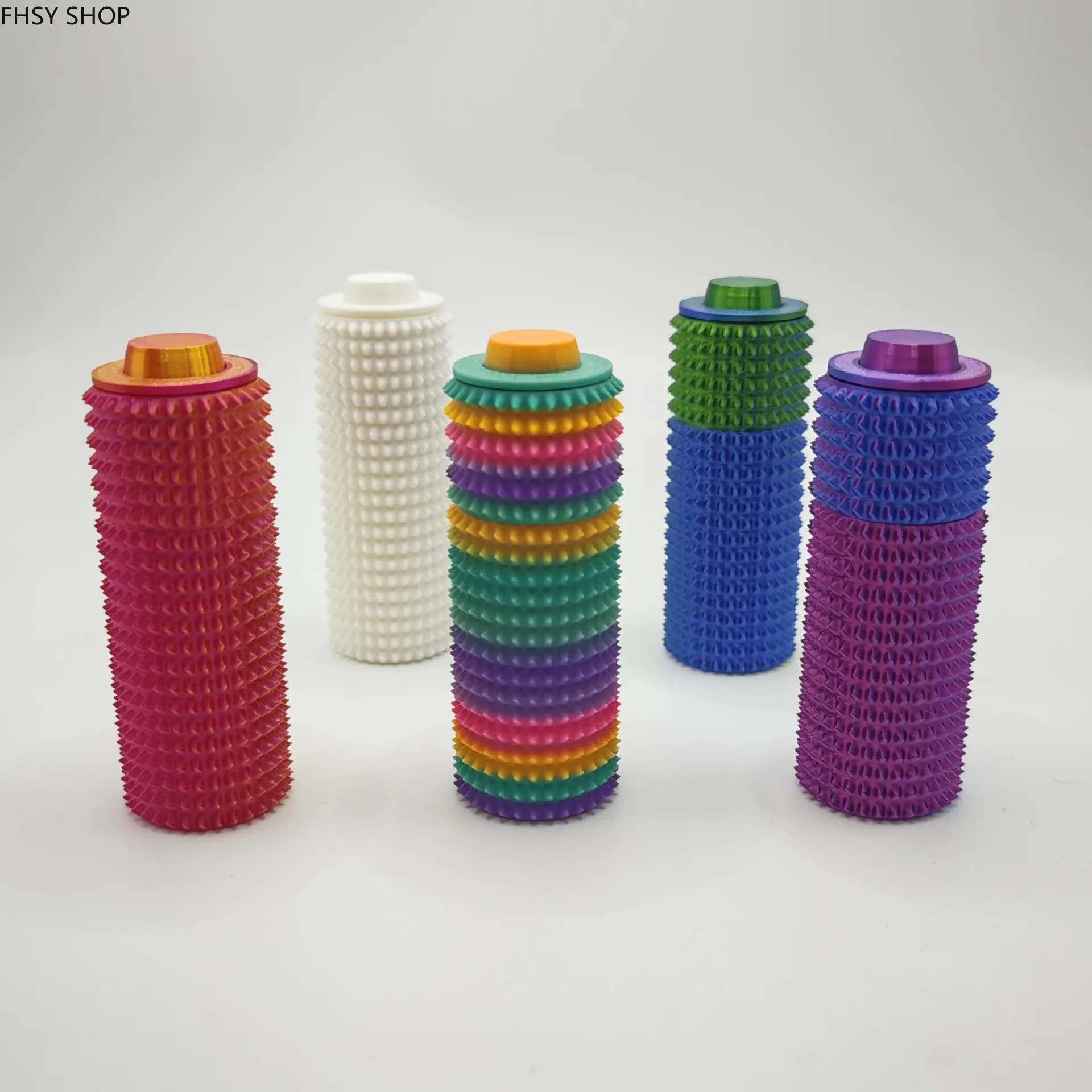 Therapy calming fidget supplies | Hot trending sensory massage spike stress relief gear | Hard-to-find rotatable spiky grip therapeutic accessory | Premium multi-point rotating hand grip fidget for anxiety & nervous habits, ergonomic curved handle