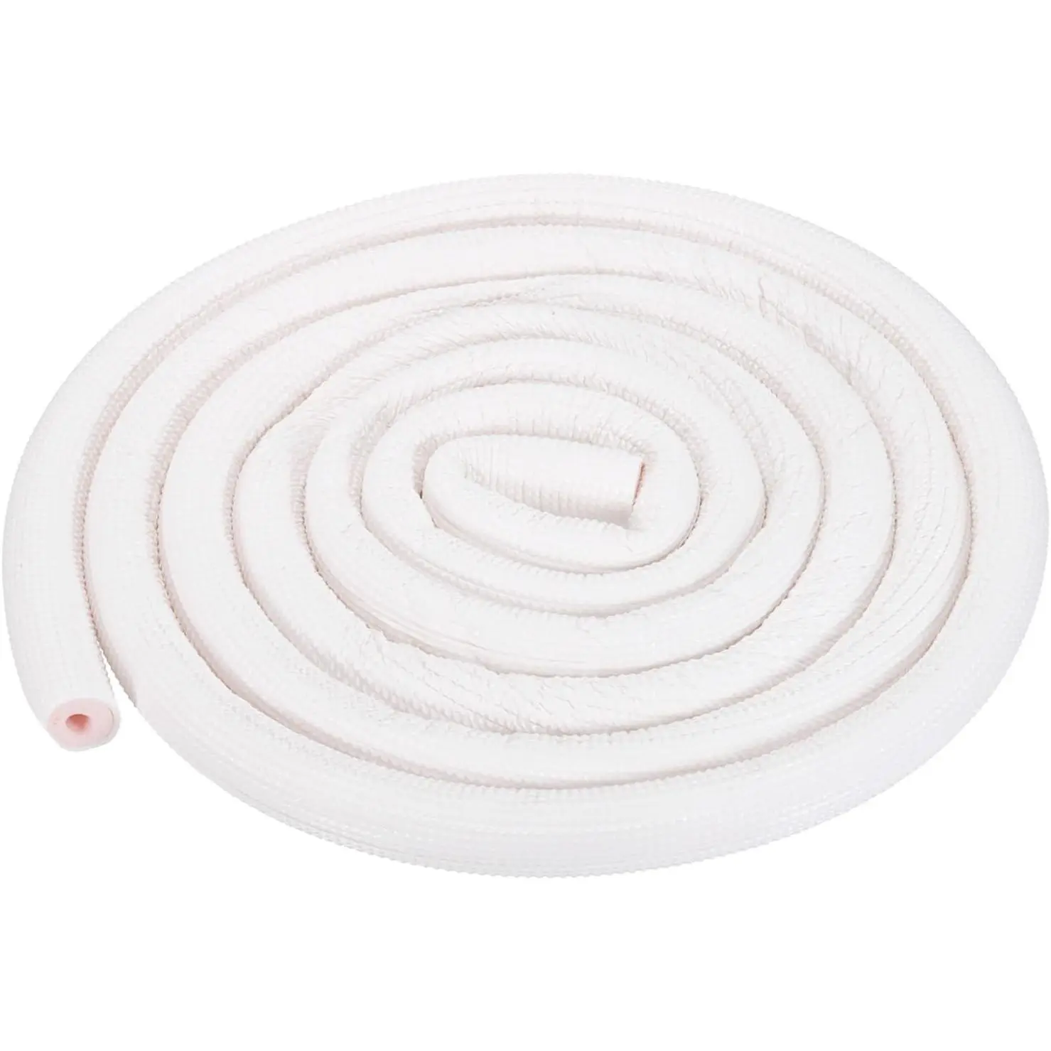 HVAC Copper Pipe Insulation Foam Tube, 3/8" ID 11ft Mini Split Line Insulation Set Air Conditioning Refrigeration Heat Preservation Water Pipe Insulated Tubing, White/Pink