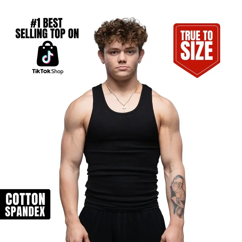 Beaters Tank Top - True to Size |   370+ GSM |   Cotton and Spandex Athletic Workout Clothing