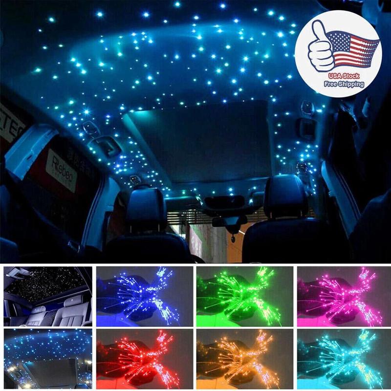 Dual Control Star Light Kit APP+24Key Remote 500pcs Fibers Multiple Effects Adjustable Brightness Speed Sound Sensitivity Led Multicolor