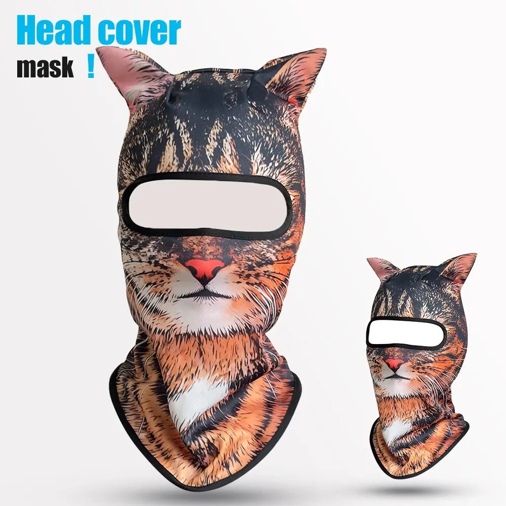 3D Print Balaclava Full Face Mask, Breathable Lightweight Hood for Cycling, Travel, Role Play, Ideal for Outdoor Activities