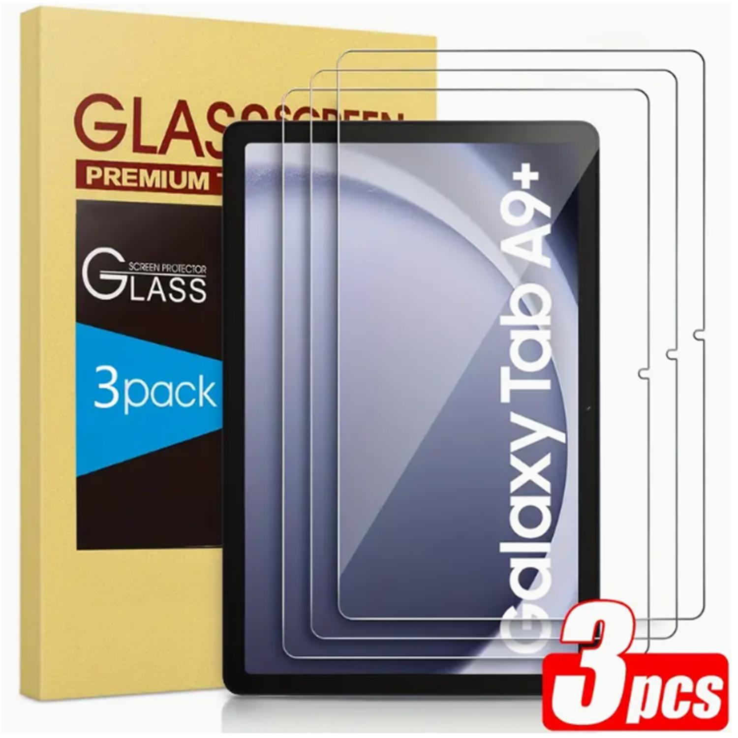 3 Pack Advanced Tempered Glass Screen Protector for Samsung Galaxy Tab A9/a9 Plus 8.7/11 Inch, HD Clear Film Compatible with Sm-X110/x115/x210/x216/x218