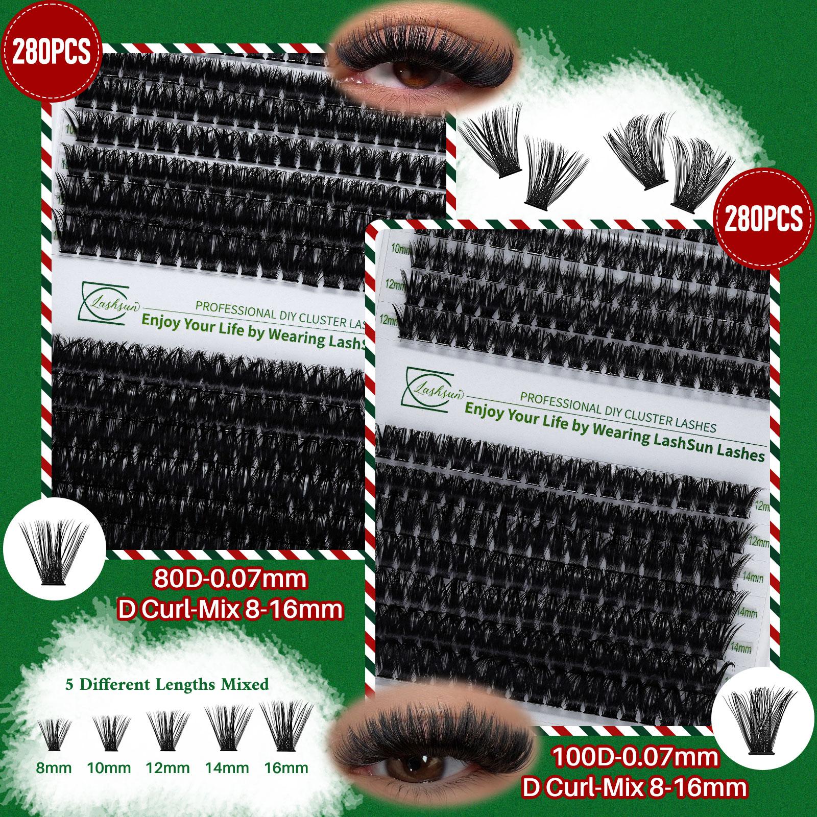 Eyelash Extension Kit, Eyelash Extensions Set, 10pcs/set Including Eyelash Glue & Tweezers & Remover & Brush, Professional Eye Makeup Tool for Women