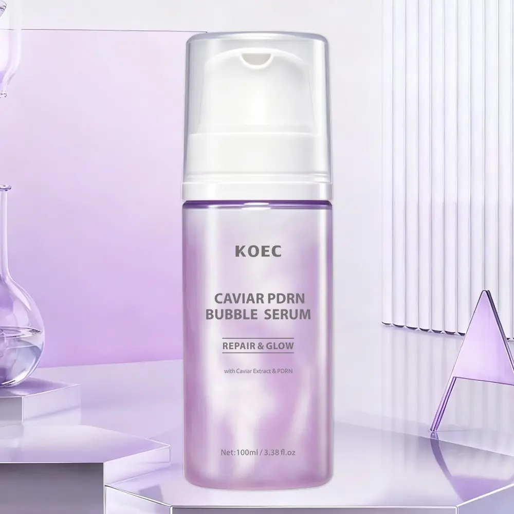 Caviar PDRN Bubble Serum, Bubble Foam Essence for Dull & Weakened Skin, Deep Nourishing, Radiant Glow, All Skin Types, Korean Skincare