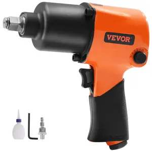 【DealsForYouDays】VEVOR Air Impact Wrench, 1/2" Drive Air Impact Gun Up to 880ft-lbs Nut-busting Torque, 7500RPM Lightweight Pneumatic Tool for Auto Repairs and Maintenance