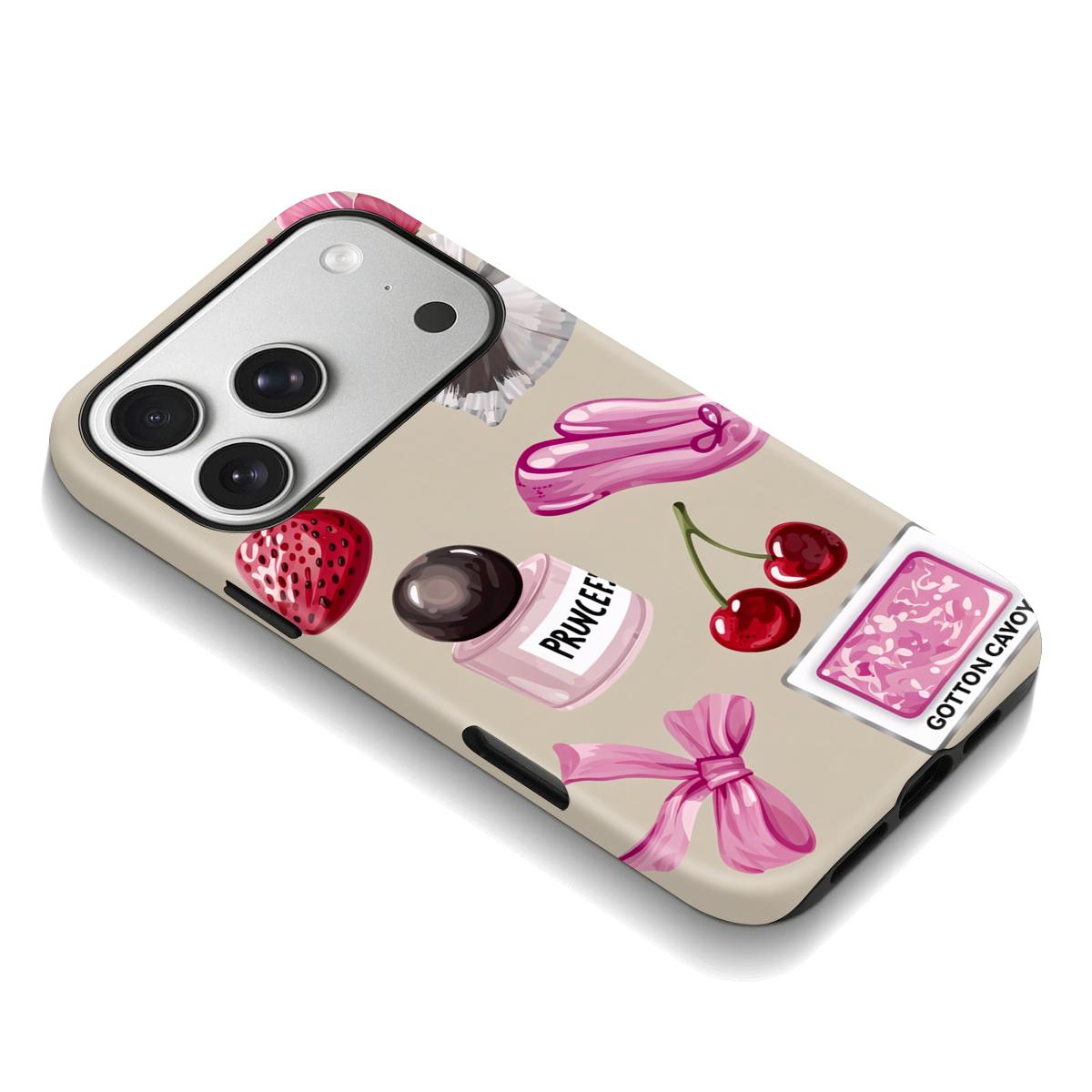 Pink Ballet & Bow Charm Design Phone Case TPU for iPhone 17 Pro Max/16 Pro Max /15Pro Max 15/14/13/12 & Samsung S26 /S25Ultra Tiktok Hot Selling